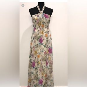 H&M floral halter maxi dress. Bought on Poshmark and sadly it’s too small